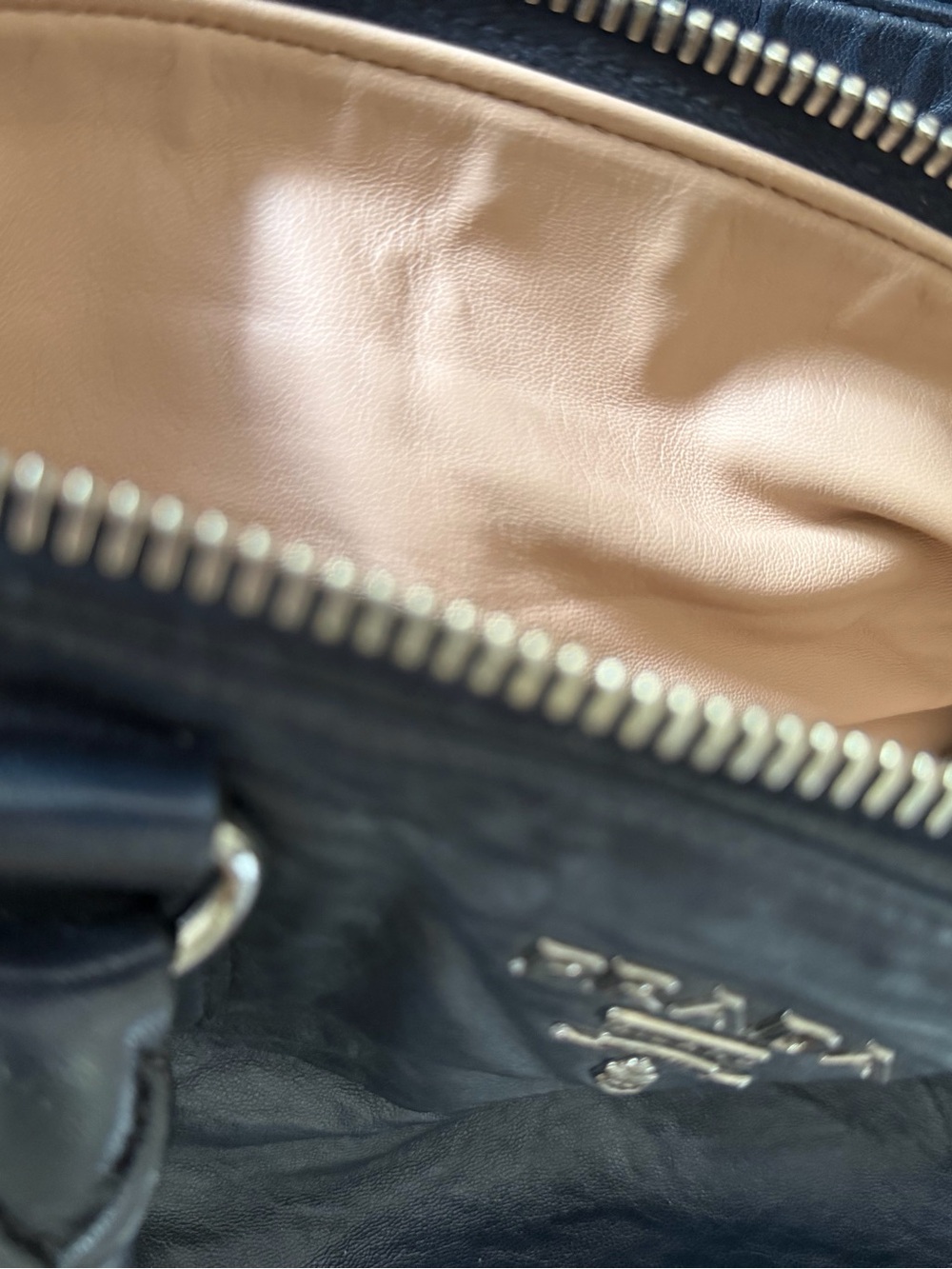 Prada Black Leather Satchel with Gold Hardware - Picture 5 of 7